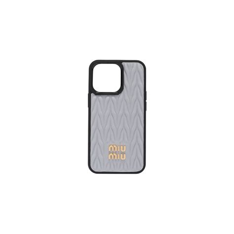 miu miu iphone 13 case|Matelassé nappa leather cover for iPhone 13 Pro .